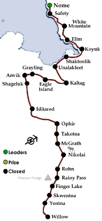 Iditarod 2018 Map
