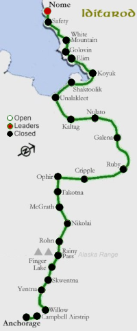 Iditarod 2019 Map