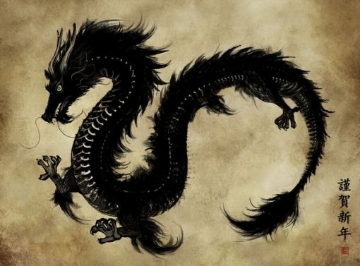 Black Chinese Dragon