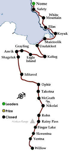 Iditarod 2013 Map