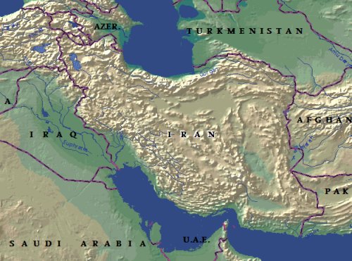 map of Iran