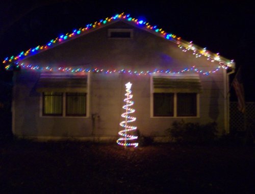 outdoor Christmas lights